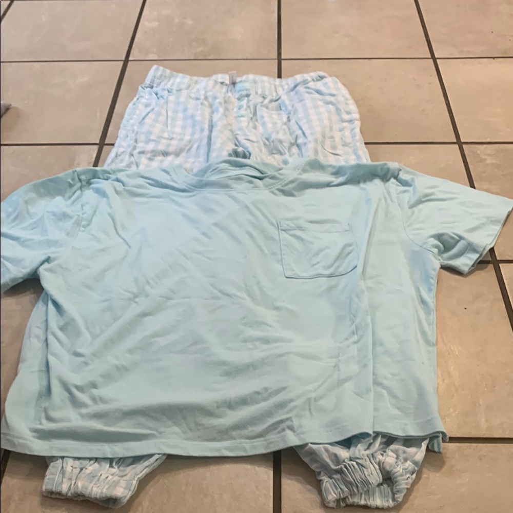 Blue Pajama Set Soft and Lightweight Sleepwear